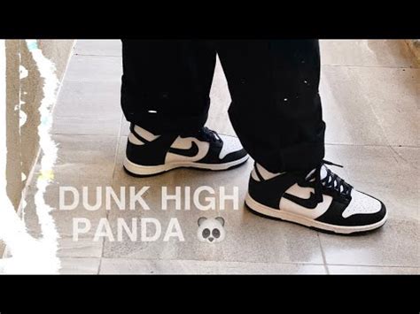 Nike Dunk High Panda (Black&white) Unboxing + On Feet - YouTube