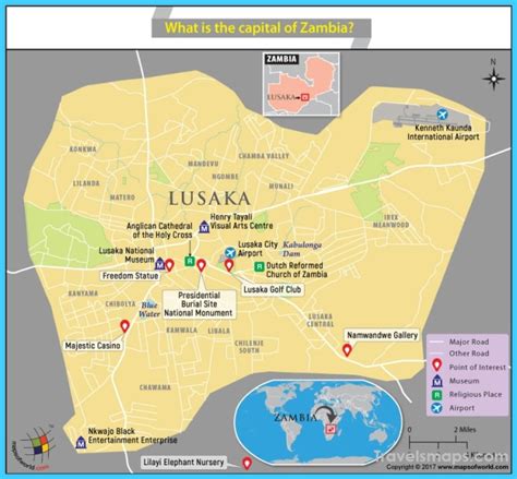 Where is Lusaka Zambia? | Lusaka Zambia Map | Map of Lusaka Zambia - TravelsMaps.Com