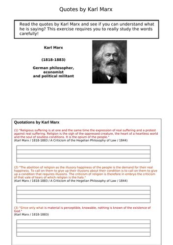 Marxism and Religion | Teaching Resources