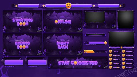 Halloween Stream Overlays for Twitch, YouTube & Facebook