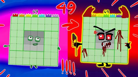 Numberblocks Band meme 2021 Number 49 As Horror Version Speed Edit Drawing - YouTube