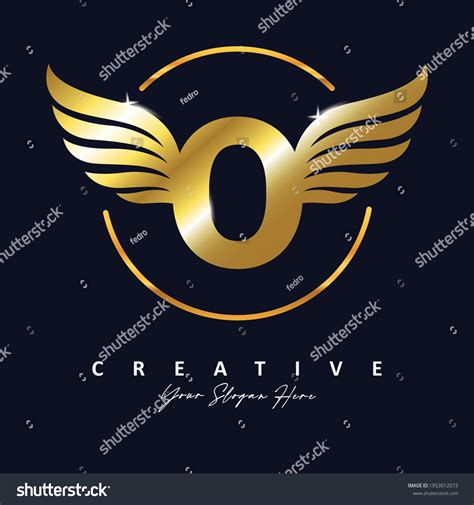 Golden Gold Letter O Luxury Logo Stock Vector (Royalty Free) 1953012073 | Shutterstock