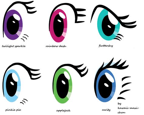 My Little Pony Eye Styles by kawaii-maxi-chan on DeviantArt