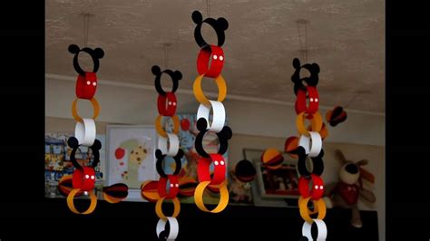 Mickey mouse party themed decorating ideas - YouTube