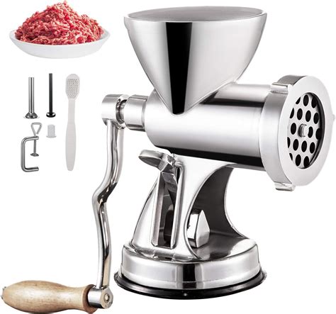 KITGARN Manual Meat Grinder 304 Stainless Steel Hand Meat Grinder Meat ...