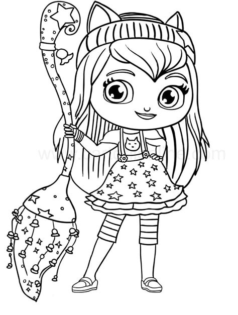 Little Charmers's Characters Coloring Page - Free Printable Coloring ...