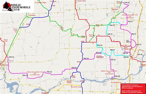 Rideau Snowmobile Club - Trails Map