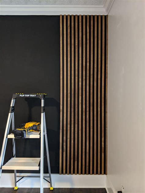 HOW TO MAKE AN AFFORDABLE WOOD SLAT WALL | Decoracion de interiores ...