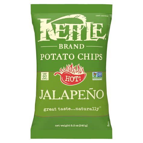 Kettle Brand Potato Chips, Jalapeno Kettle Chips, 8.5 oz - Walmart.com ...