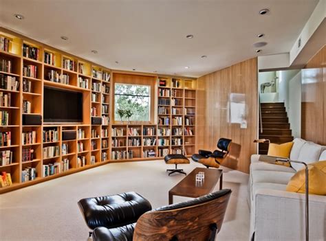 22 Interesting Ways to Add Bookshelves in the Living Room | Home Design ...