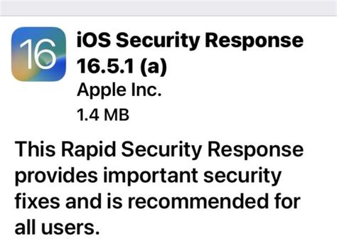 Rapid Security Response Updates for iOS 16.5.1, macOS Ventura 13.4.1 ...