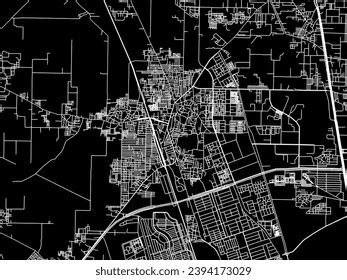 Vector City Map Narela Republic India Stock Vector (Royalty Free ...