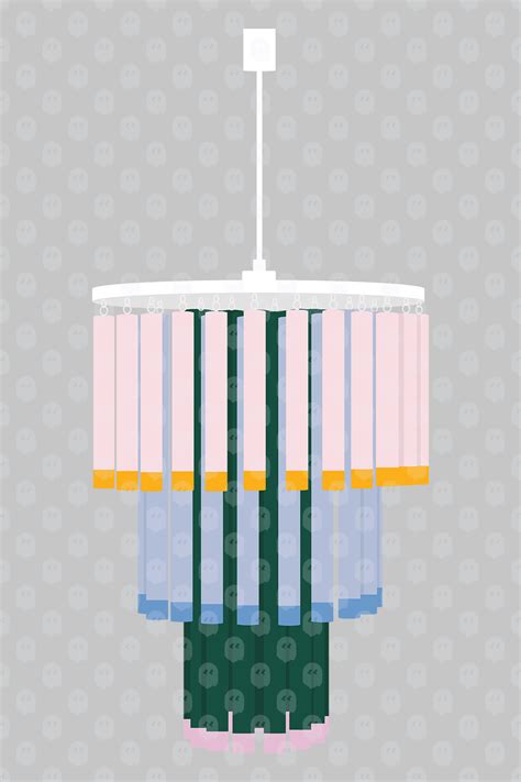 Archade | Colored Chandelier Vector Drawings
