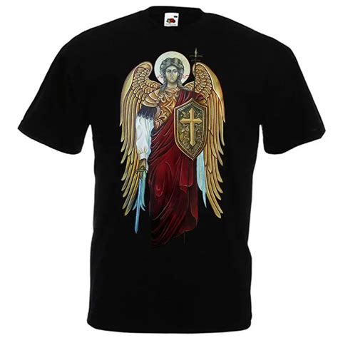 Saint Michael The Archangel Knight Of God Catholic Christian T Shirt ...