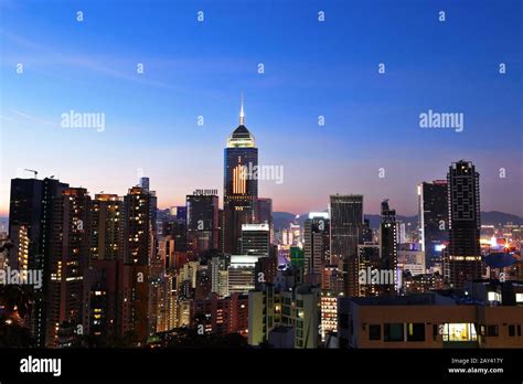 night view of Hong Kong Stock Photo - Alamy