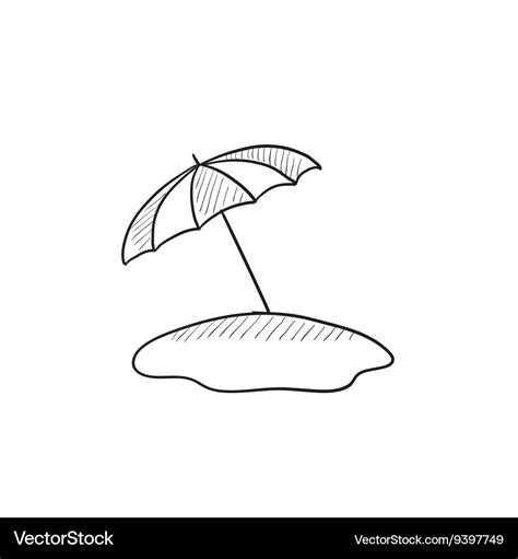 How To Draw A Beach Umbrella Step By Step