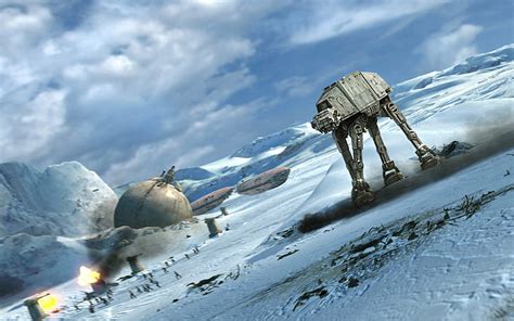 1366x768px | free download | HD wallpaper: AT, AT Walker, Battle Of Hoth, Battlefield, Star Wars ...