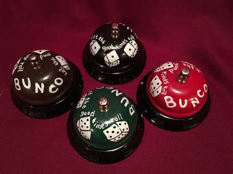 Game Bunco Bunko Dice Personalize Cowbell Service Call - Etsy