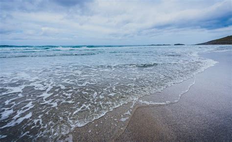 Small Ocean Sea Waves on Sandy Beach in Calm Weather. Stock Image - Image of coast, small: 95621487