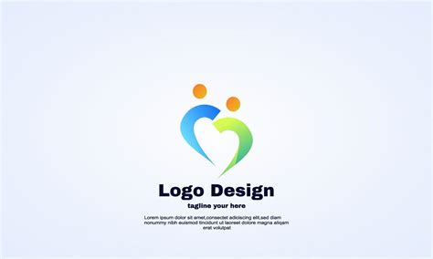 vector family logo design heart shape style healthy illustrator 4923127 ...