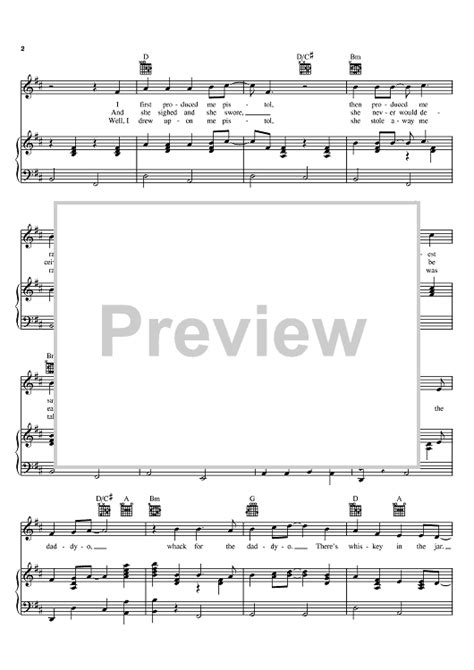 Whiskey In The Jar" Sheet Music by Metallica; Thin Lizzy; Dubliners for ...