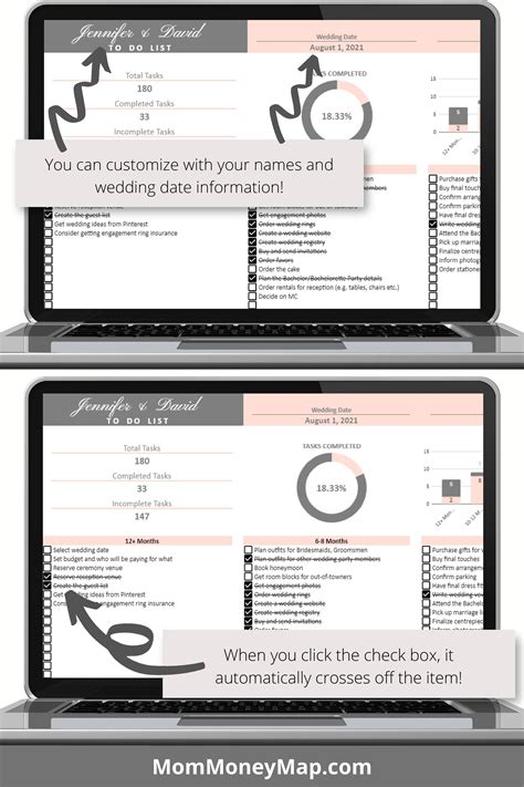 Wedding Checklist Google Sheets Spreadsheet | Wedding to do list ...