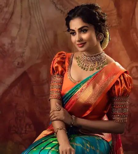 32+ Simple to Heavy Puff Blouse Designs for Silk Sarees | Pattu Sarees ...