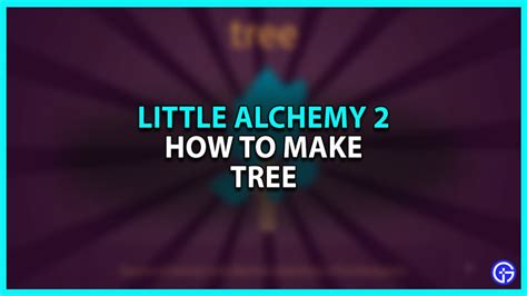 How To Make Tree In Little Alchemy 2 - Create Plant Guide