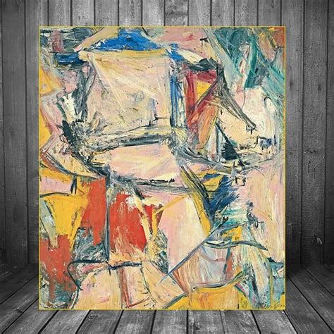 Willem De Kooning Interchange Canvas - Etsy