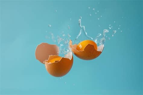 Premium Photo | Two Eggs Floating in Water