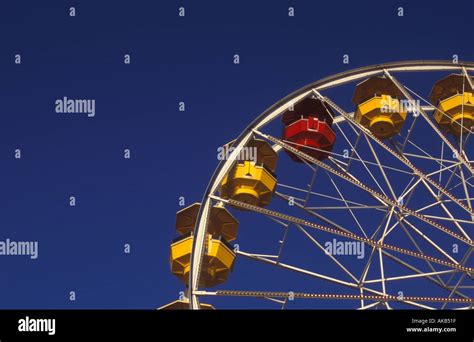 Ferris wheel on Santa Monica Pier Los Angeles California Stock Photo - Alamy