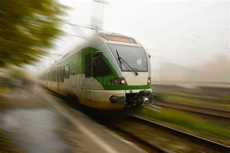 Train in motion stock image. Image of public, movement - 27307945