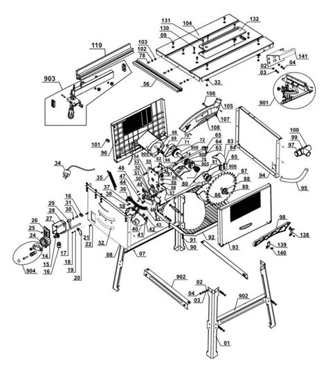 Spareparts for TKS 1500 ECO - Einhell Table Saw