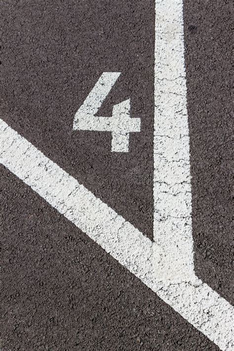 Numbers in a parking lot stock image. Image of street - 46957661