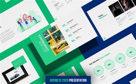 Business 2020 - Animated Presentation PowerPoint template for $21