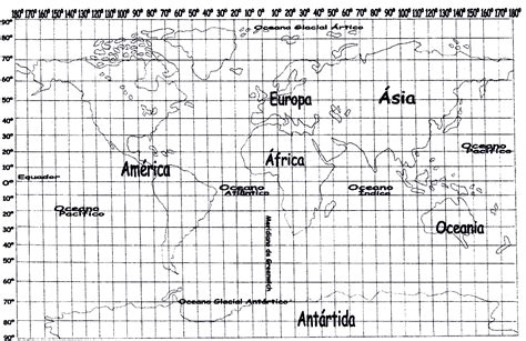 Planisferio Con Coordenadas Geograficas Y Nombres Imagui Kulturaupice ...