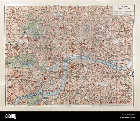 19th Century London Street Map