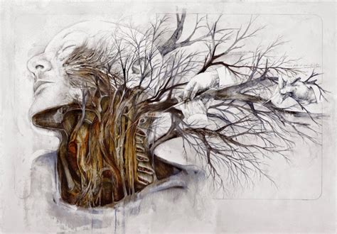 Gorgeous Drawings Combine the Human Body with Nature