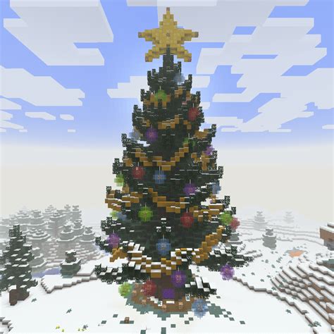 Christmas tree built in survival :). Full credits to u/ arranozo ...