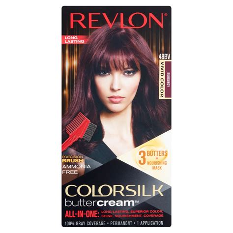 Revlon Colorsilk Buttercream Hair Color, Vivid Burgundy - Walmart.com - Walmart.com