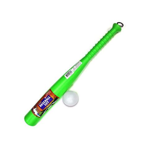 Kole Imports KK153-12 22.5 x 2.5 in. Plastic Baseball Bat & Ball Set ...