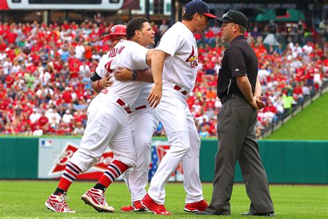 Cardinals' Yadier Molina Reportedly Suspended for Making Contact with Ump | News, Scores ...