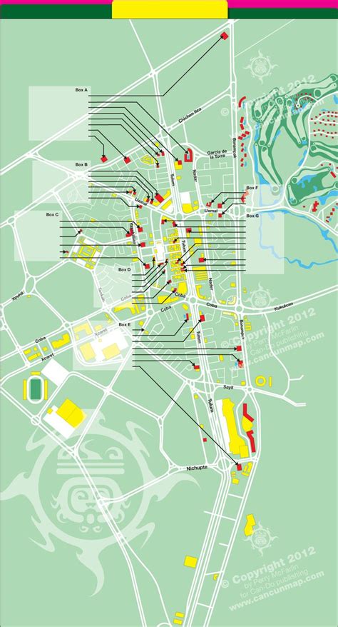 Downtown Cancun Map