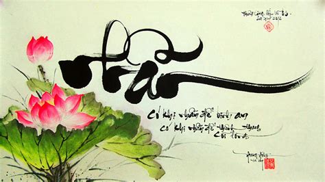 Vietnamese Calligraphy Painting by Tuan Ngo Minh