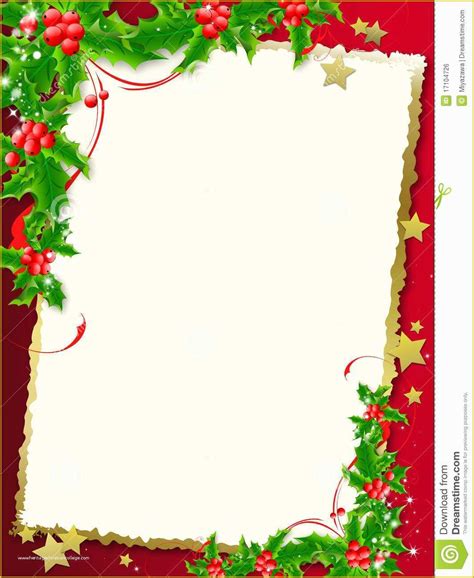 Free Christmas Border Templates Of Christmas Menu Borders Templates ...