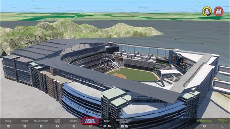 INDOOR Created Stadium With Retractable Roof-MLB The Show Stadium ...