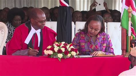 Swearing in of Anne Waiguru as Kirinyaga Governor at Kutus, Kirinyaga ...