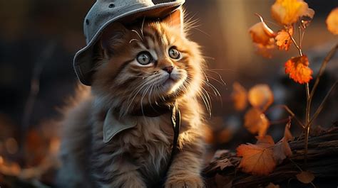 Premium AI Image | cute cat wallpaper