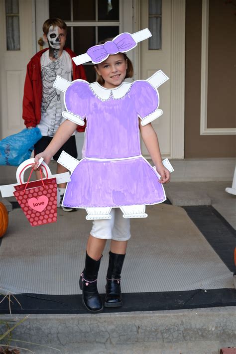 How to make paper doll halloween costume | ann's blog