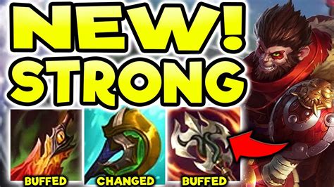 WUKONG TOP CAN NOW 1V9 HARDER THAN EVER (WUKONG BUILD BUFFED) - S12 ...